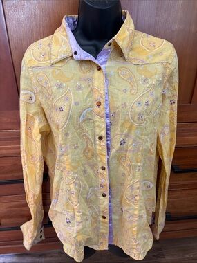 Twenty X Cowgirl Paisley snap-Down Shirt western Purple Accents